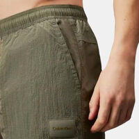 Logo-patch Ripstop Texture Swim Shorts