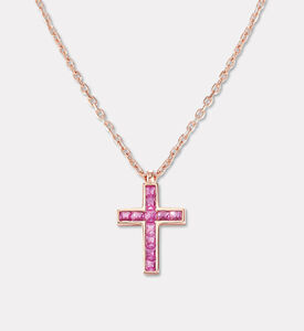 Nomination Princess-cut Crystals Pink-tone Necklace, Packshot View