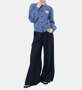 Cashmere Logo-patch Cardigan