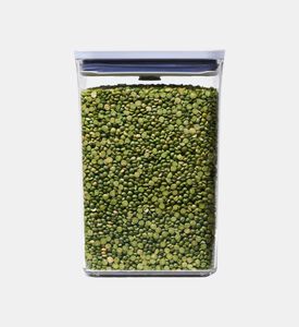 حاوية طعام بلاستيكية مستطيلة الشكل