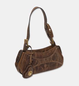 Manc Aurora Logo-detail Shoulder Bag, Brown, Packshot View