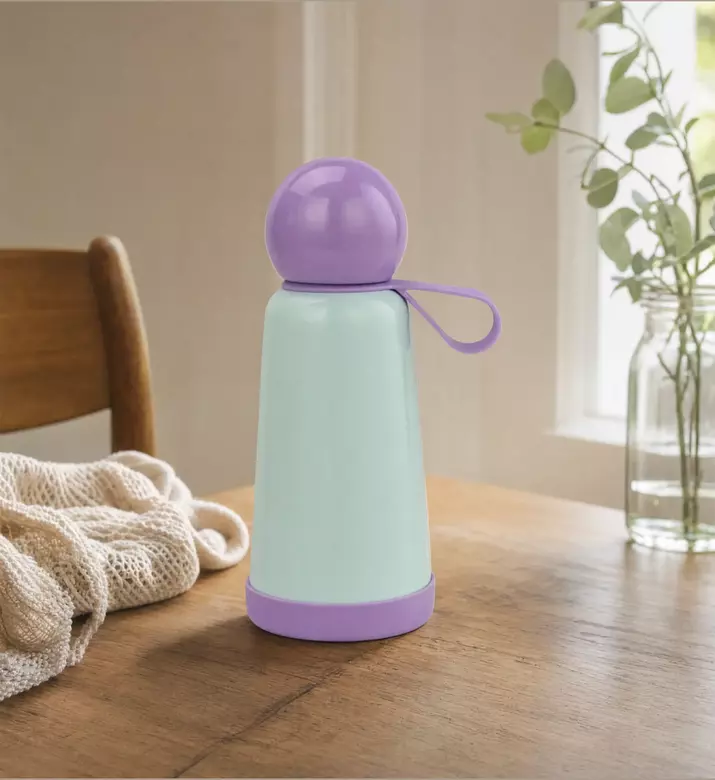 Lund London Skittle Series 2.0 Stainless Steel Bottle, Orchid, 300-ml, Model View