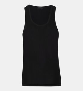 بلوزة بدون أكمام من قطن فاخر