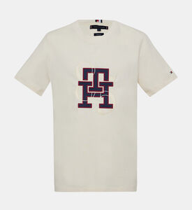 تيشيرت قطن نقي بأحرف العلامة ورقمي 85