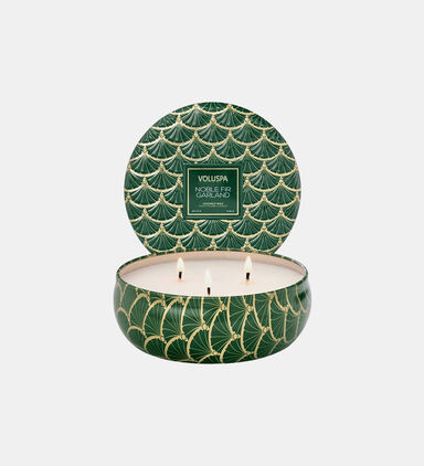 Noble Fir Garland 3-wick Tin