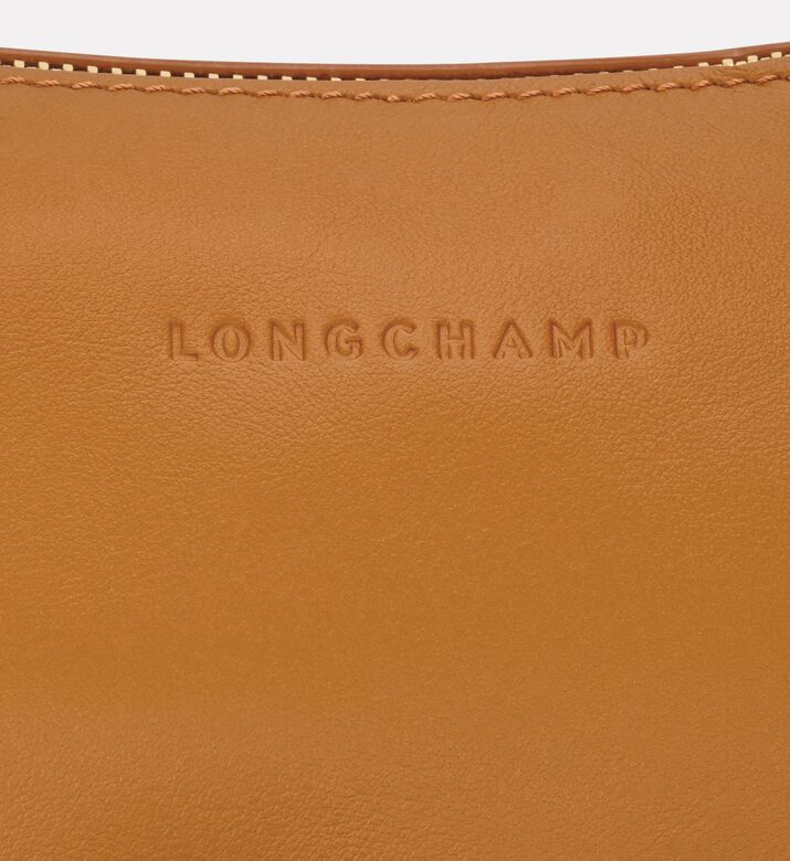 Longchamp Leather Slim Shoulder Bag, Brown, Packshot View