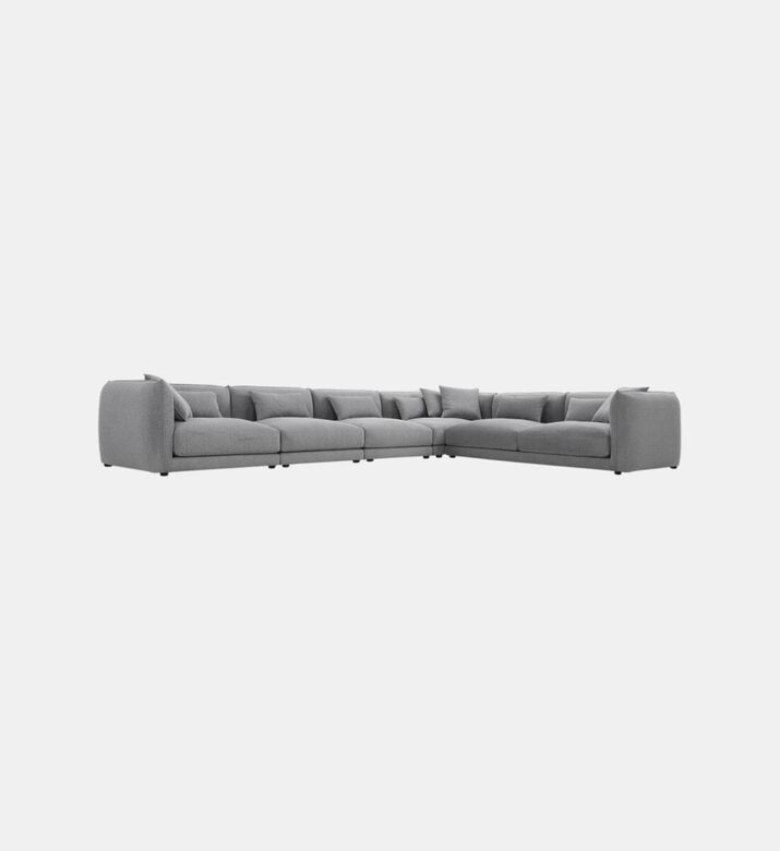 Home Deco and More Louis Fabric Corner Sofa, Packshot View