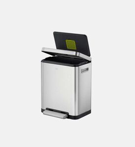 Eko Stainless Steel Rectangular Trash Can, Packshot View