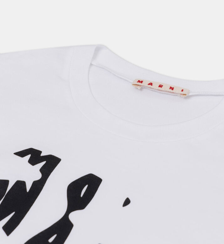Cotton Logo Composite Design T-shirt