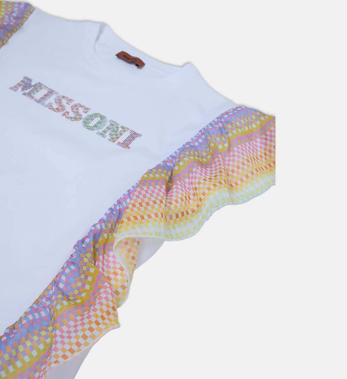 فستان بنمط تيشيرت مكشكش