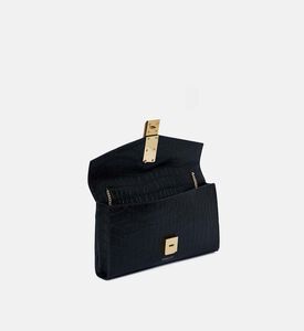 Croc-embossed Rectangular-shape Croc-embossed Rectangular-shape
