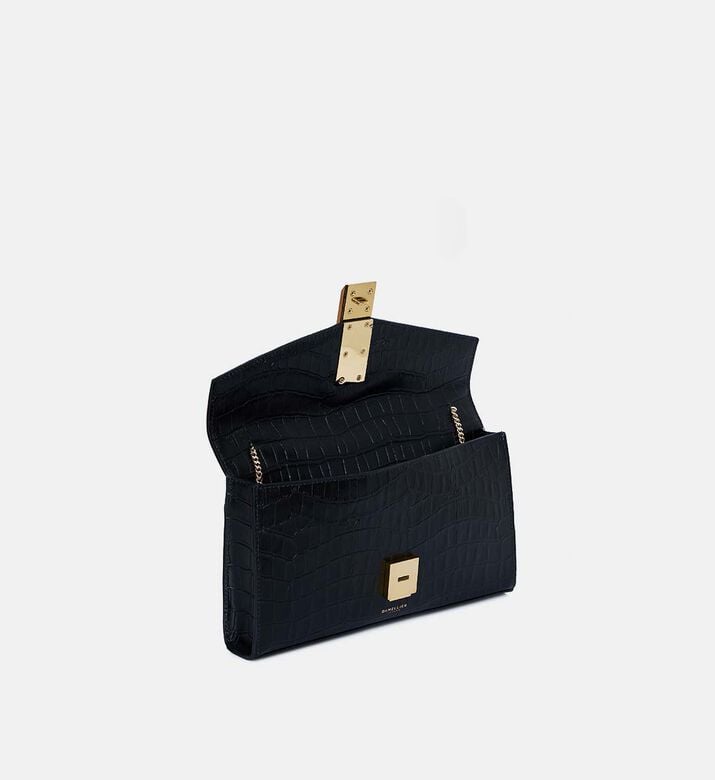 Croc-embossed Rectangular-shape Croc-embossed Rectangular-shape