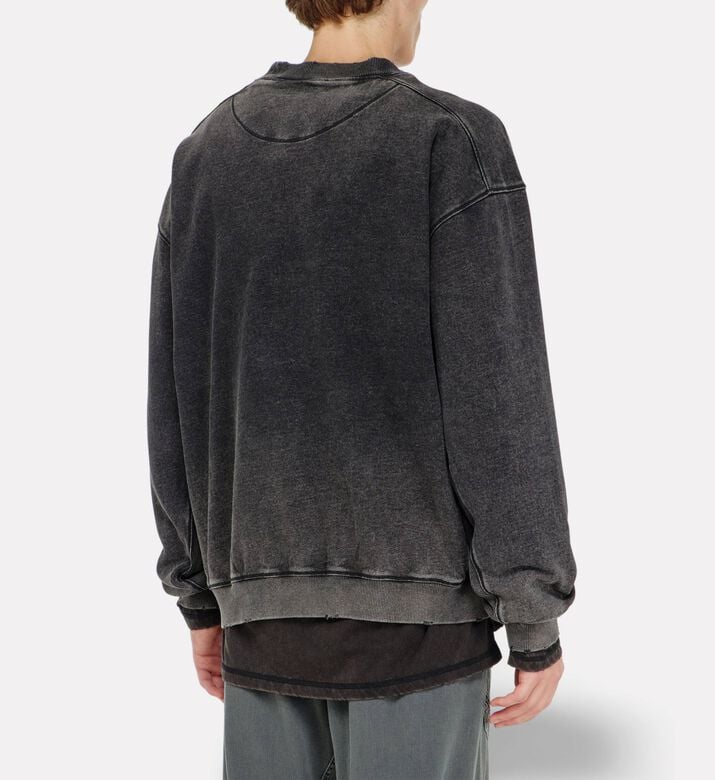 Diesel Washed Crewneck Sweatshirt, Model View