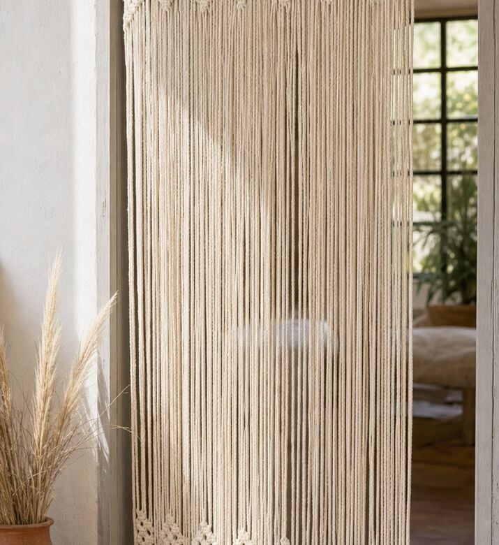 Home Deco and More Haze Cotton Cord Curtain, Model View