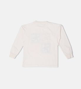 Bobo Choses Colorful Grid-like Print Elasticated Cuffs Long-sleeve T-shirt, Packshot View