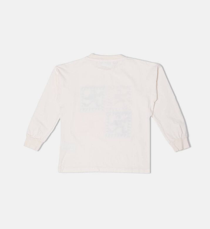 Bobo Choses Colorful Grid-like Print Elasticated Cuffs Long-sleeve T-shirt, Packshot View