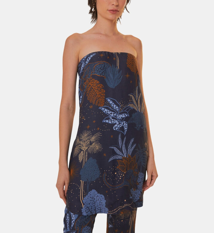 Night Jungle Strapless Blouse