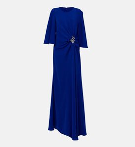 Draped Detail Long-sleeve Dress