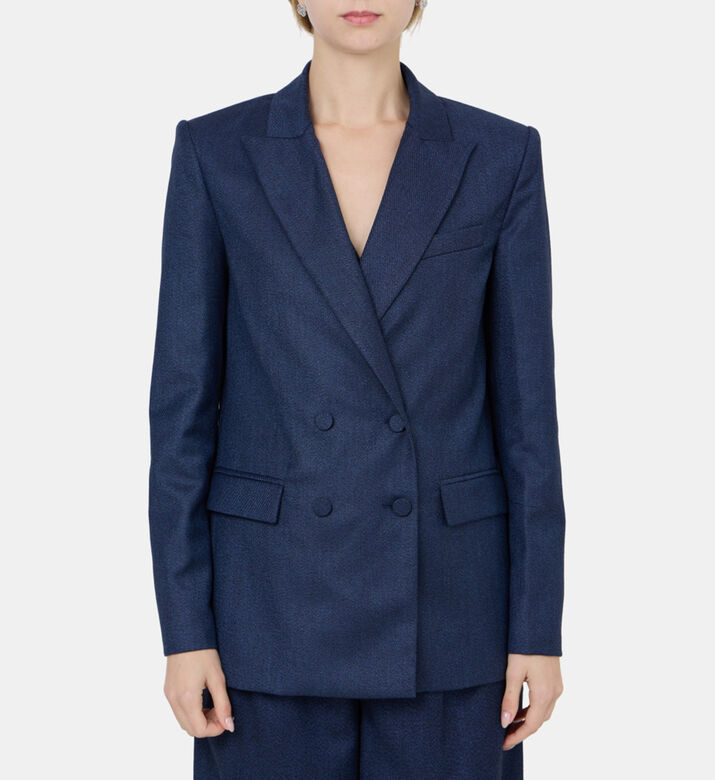 Twill Double-breasted Jacket