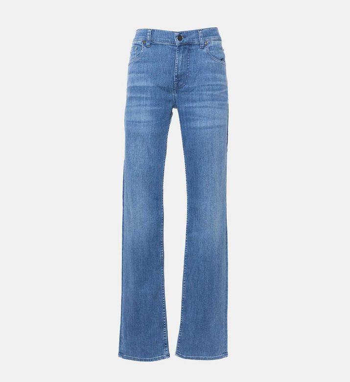 Flared Light Wash Denim Pants