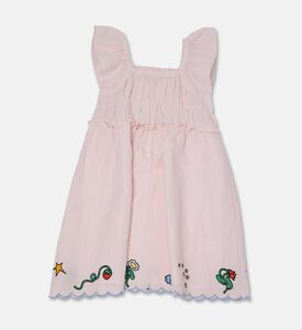 Stella McCartney Smocked Floral-embroidery Woven Dress, Packshot View