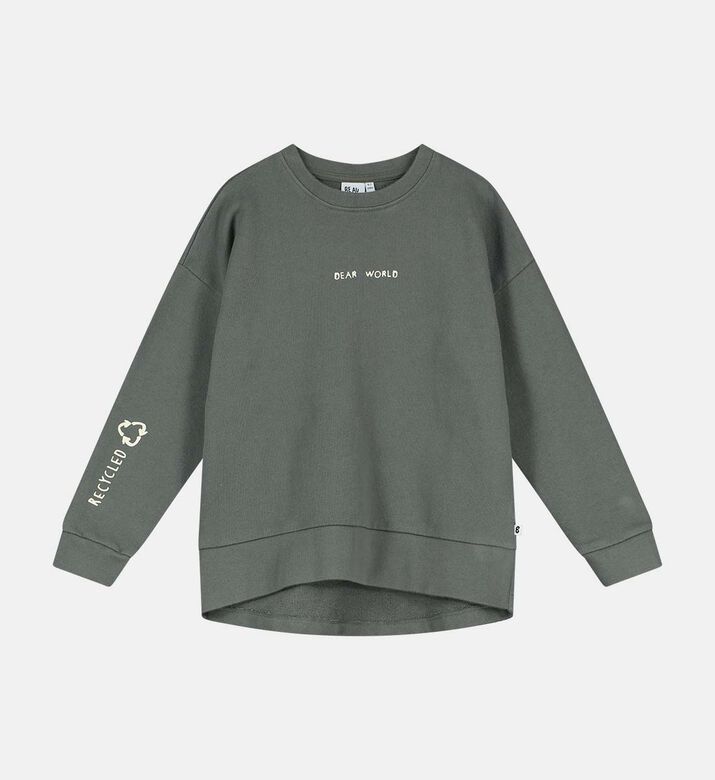 Dear World Ribbed Collar Sweater