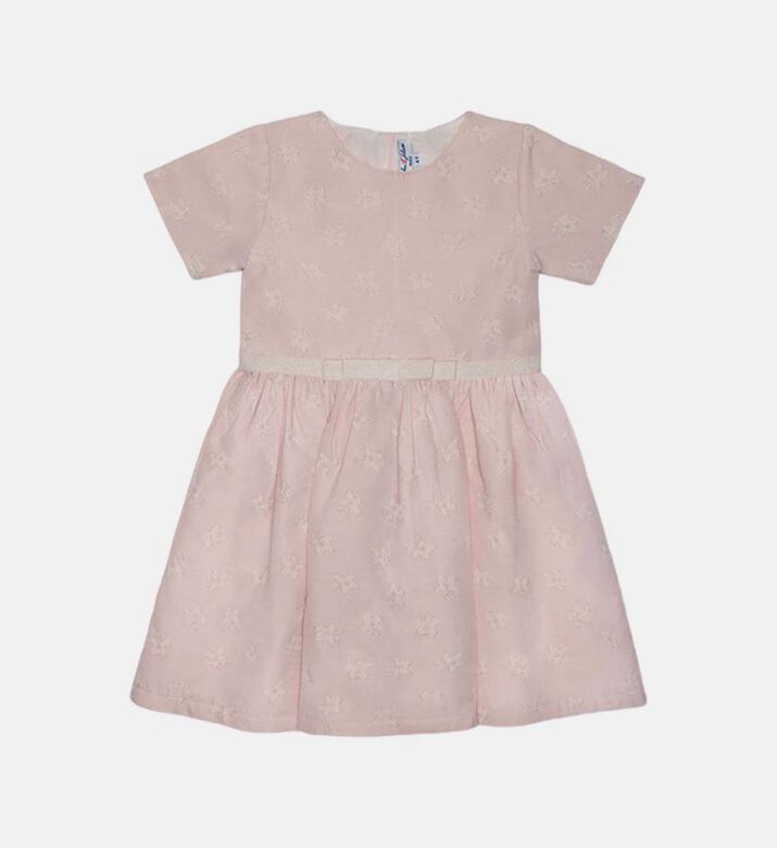 Eryna Tonal Jacquard Girl Dress