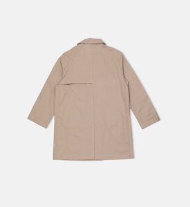 معطف قطن بحافة مستقيمة