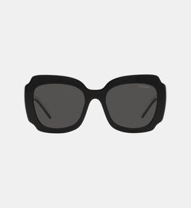 نظارة شمسية بنقشة تورتويز شيل وإطار سداسي 52