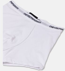 Emporio Armani Logo-waistband Trunk Briefs Set, White, Xxl, Packshot View