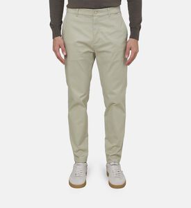 Cotton Stretch Tapered Trousers