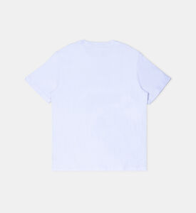 تيشيرت قطن بشعار متعدد الألوان