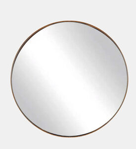 Home Deco and More Round Gold Leaf Mirror, Packshot View