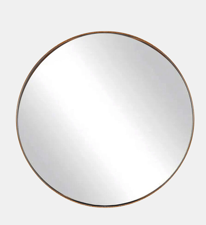 Home Deco and More Round Gold Leaf Mirror, Packshot View