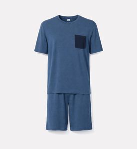 Galeries Lafayette Contrasting Chest Pocket T-shirt Shorts Set, Packshot View