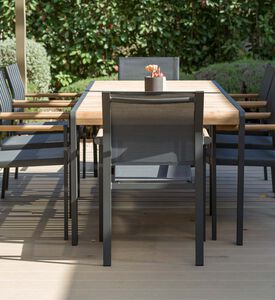 طاولة طعام عنبر مع 8 كراسي