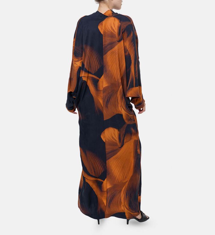 Niluu Floral-print Wide Sleeve Dress, Model View