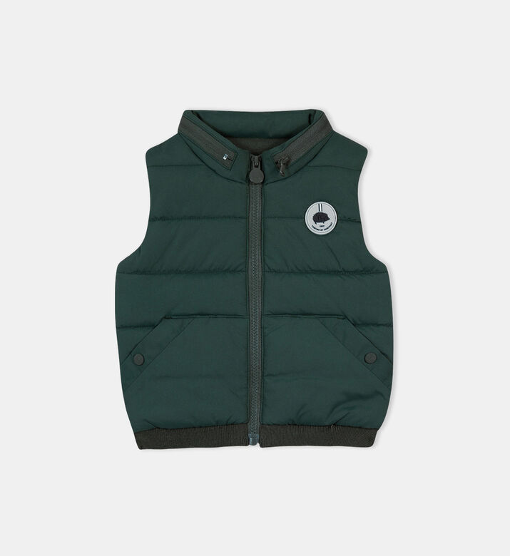 Parka Logo-badge Padded Vest