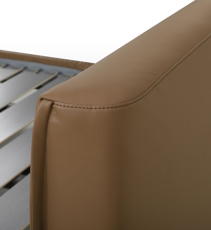 Carmen Leather Headboard Bed