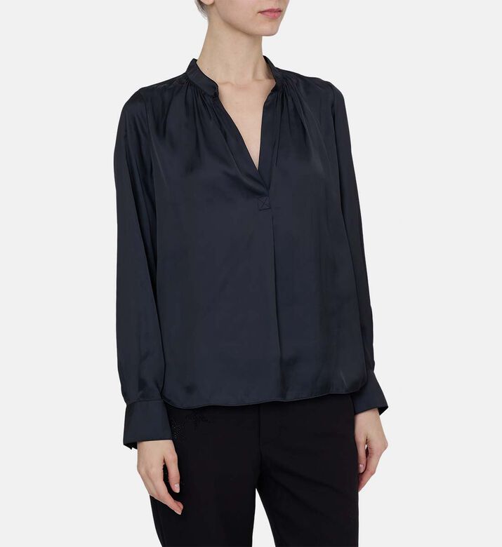 Tink Satin Tunic Blouse