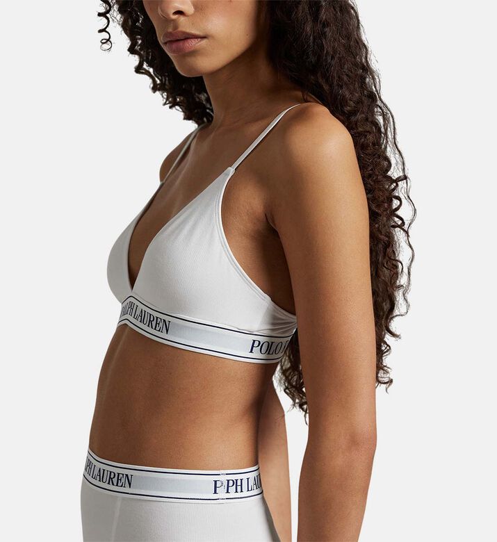 Polo by Ralph Lauren Logo-band Triangle Bralette, Model View