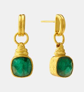 Ottoman Hands Earng Eleanor Emerald Stud, Packshot View