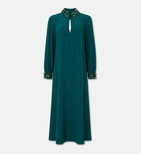 Luisa Spagnoli Stone-embellished Flared Dress, Packshot View