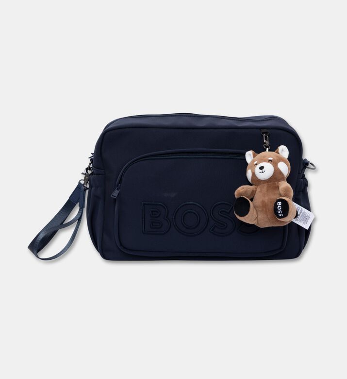 Boss Matte Fabric Changing Bag, Navy, Packshot View