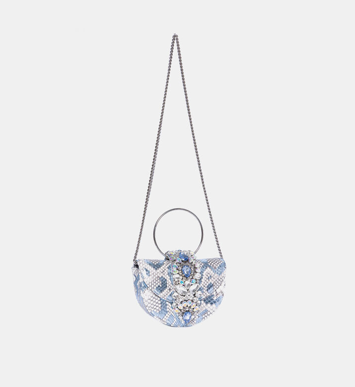 Mini Brigitte Python Shoulder Bag