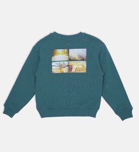 سويت شيرت بطبعة سيتي سين على الظهر