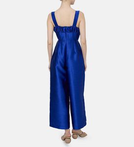 Satin Sleeveless Jumpsuit
