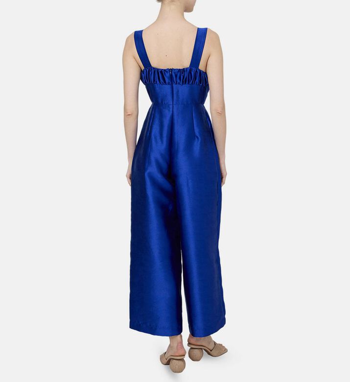 Satin Sleeveless Jumpsuit