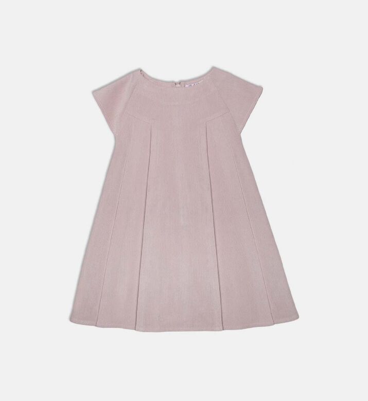 Jules and Juliette Paris Pleat-detail Short-sleeve Flared Dress, Packshot View