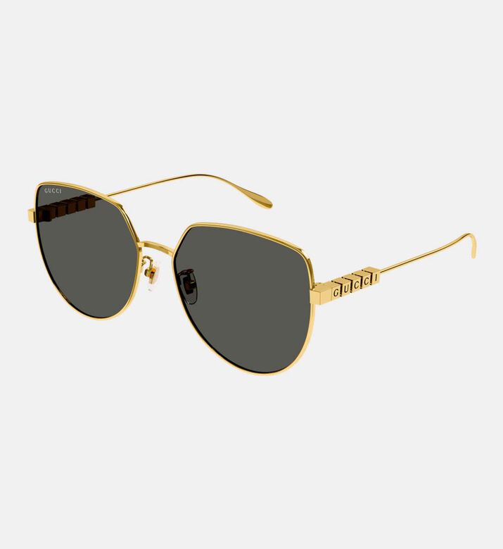 Metal Cat-eye Frame Sunglasses 58